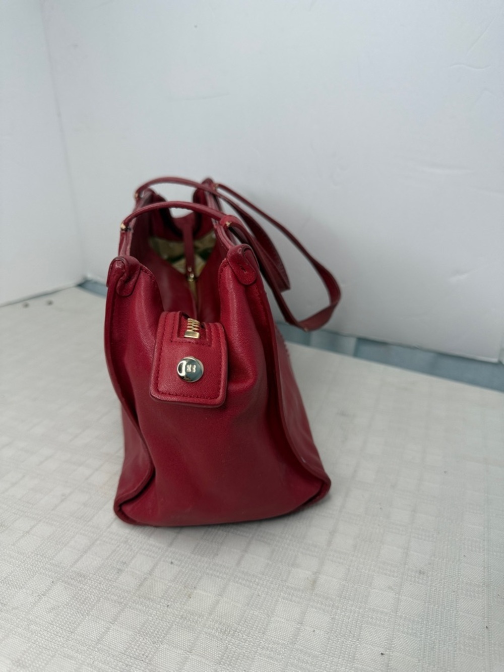 Vintage Kate Spade Red Leather mini Tote Bag - - Picture 2 of 12